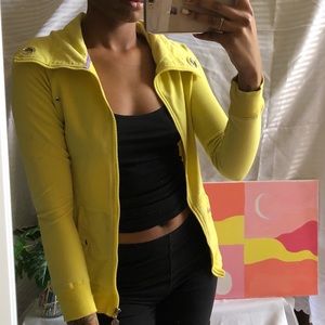 Bright yellow sweater